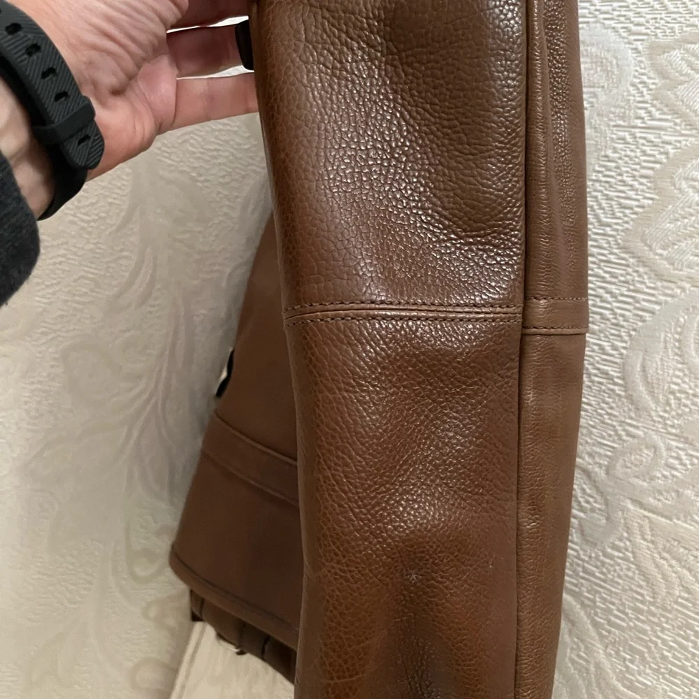 Coach Houston Med Messenger Briefcase Bag-Vintage Walnut Leather! NWT